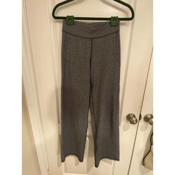 Ivivva Athletica Girls Grey Workout Pants (Wide Leg) Size 12
